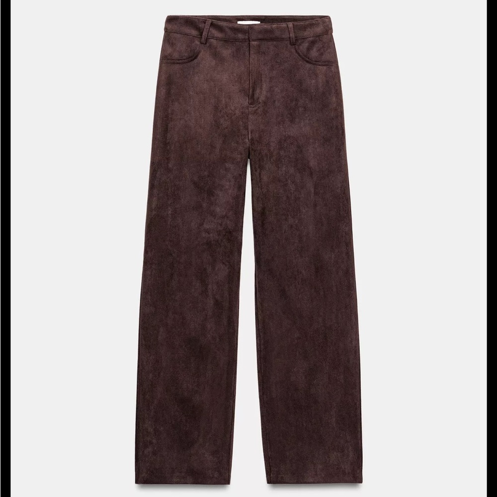 Zara Faux Suede Pants